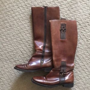 Cole Haan Brown Leather Riding Boots